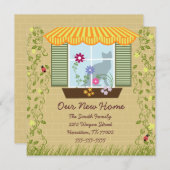 窓の花箱移動 案内状 (正面/裏面)