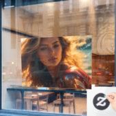 窓の装飾シール ウィンドウサイン (カフェ窓)