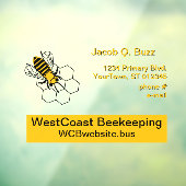 窓の装飾シール - 蜜蜂ビジネス ウィンドウサイン (シート3)