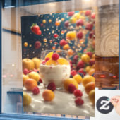 窓の装飾フィルム ウィンドウサイン (カフェ窓)