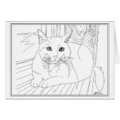 窓の貴重な猫 (正面横)