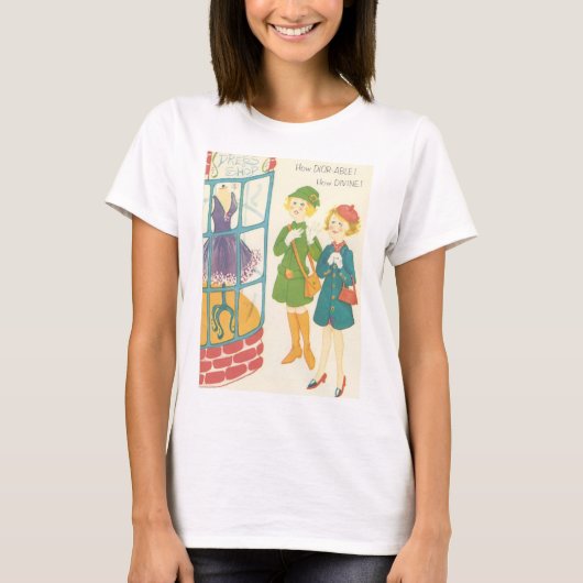 窓の買い物客 Tシャツ (正面)