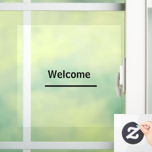 窓の貼り付けを歓迎する接着剤のステッカー ウィンドウサイン (ホーム)