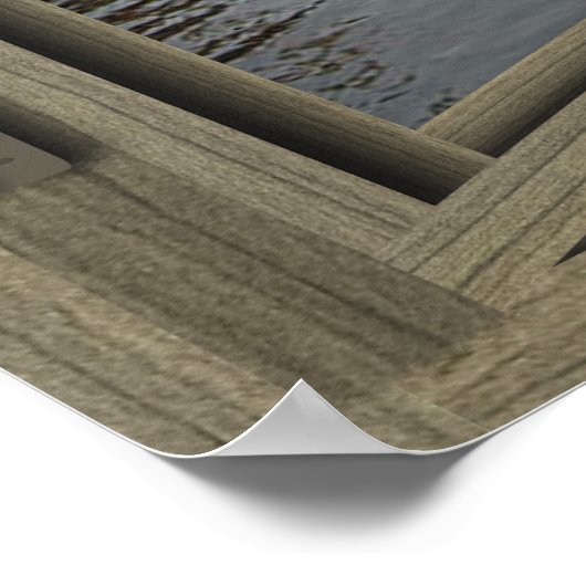 窓の開いたファインアートの宮殿 ポスター (角)