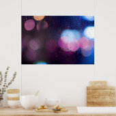 窓の雨滴 ポスター (キッチン)