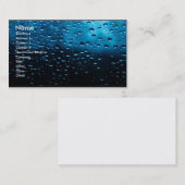 窓の雨滴 名刺 (正面/裏面)