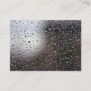 窓の雨 名刺