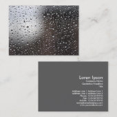 窓の雨 名刺 (正面/裏面)