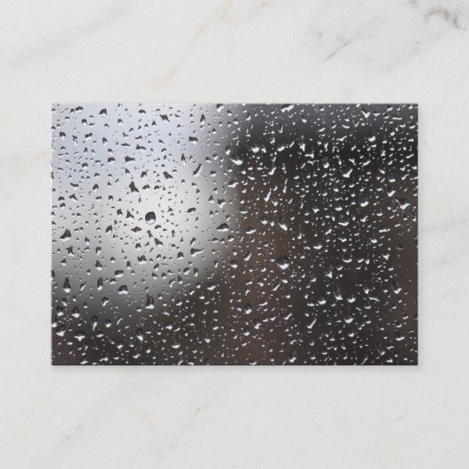 窓の雨 名刺 (正面)