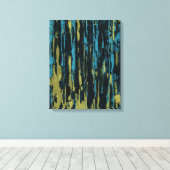 窓の雨～ 16X20 1.5インチ厚さ キャンバスプリント (インサイチュ (ウッドフロア))