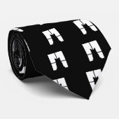 窓の黒いクリック猫をカスタマイズ色の装飾に ネクタイ (ロール)