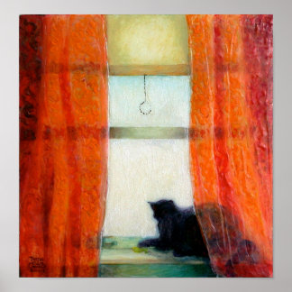 窓の黒猫 ポスター