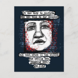 窓はがき内に割れ ポストカード