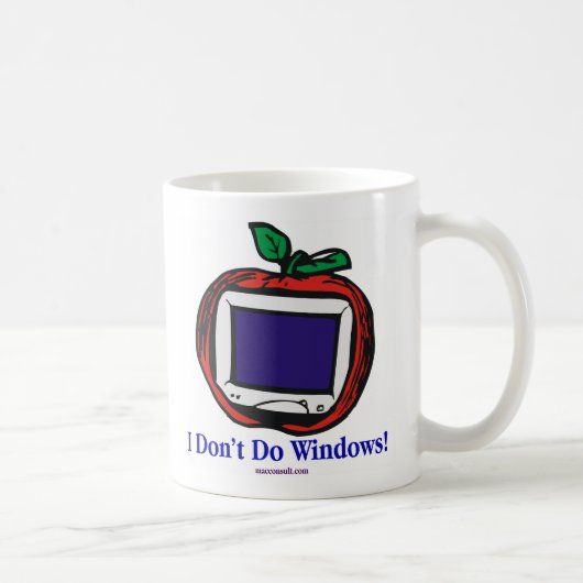 窓はやりません! コーヒーマグカップ (右)