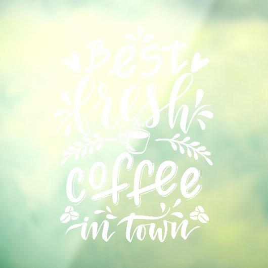 窓またはドア用のコーヒーショップデカール ウィンドウサイン (シート3)