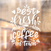 窓またはドア用のコーヒーショップデカール ウィンドウサイン (シート2)