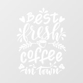 窓またはドア用のコーヒーショップデカール ウィンドウサイン (シート)