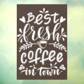 窓やドア用のデカールショップのコーヒーショップ ウィンドウサイン (シート3)