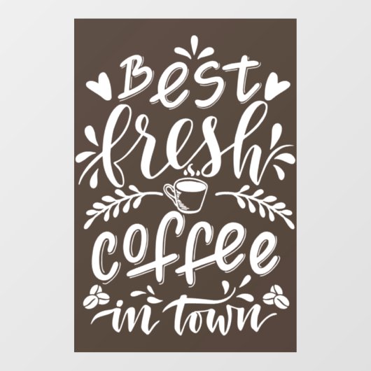 窓やドア用のデカールショップのコーヒーショップ ウィンドウサイン (シート)