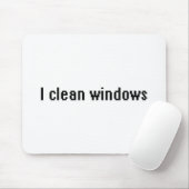 窓を掃除する マウスパッド (マウス)