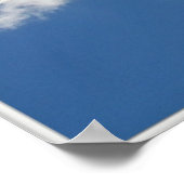 窓を通して空に浮かぶバルーンブーケ ポスター (角)