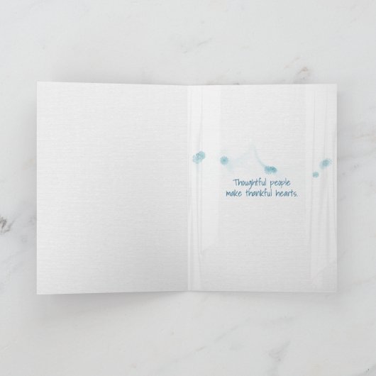 窓を開けてヒトデの海感謝していを カード (内部)