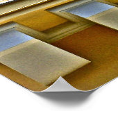 窓イタリアンとバルコニー ポスター (角)