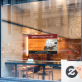 窓カスタムを離す宇宙オフィス ウィンドウサイン (カフェ窓)