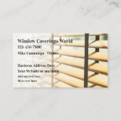 窓カバーとブラインド 名刺 (正面)