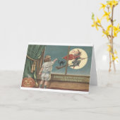 窓カードを通した飛んでいるな魔法使い カード (黄色い花)