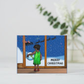 窓ガラスで可能性のある子供 ポストカード (スタンド正面)