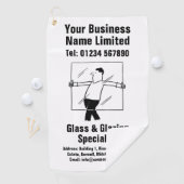 窓ガラスとガラスデザイン ゴルフタオル (インサイチュ)