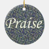 窓ガラスの間の賞賛 セラミックオーナメント (裏面)