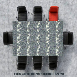 窓ガラスの間の賞賛 テーブルクロス