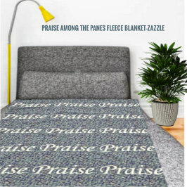 窓ガラスの間の賞賛 フリースブランケット