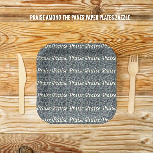 窓ガラスの間の賞賛 ペーパープレート