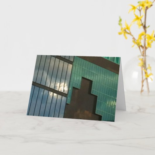 窓ガラス カード (黄色い花)