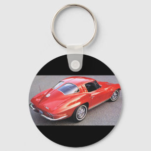 窓クラシック車の分割 キーホルダー