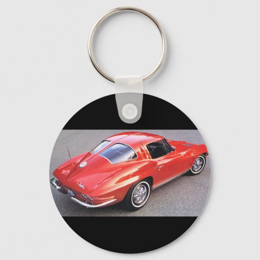 窓クラシック車の分割 キーホルダー (正面)