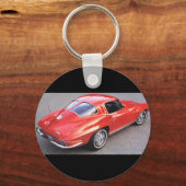 窓クラシック車の分割 キーホルダー (正面)