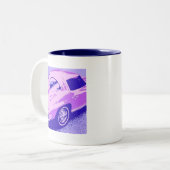 窓クラシック車の分割 ツートーンマグカップ (正面左)