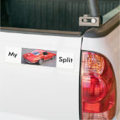 窓クラシック車の分割 バンパーステッカー (トラック上)