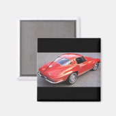 窓クラシック車の分割 マグネット (正面/裏面)