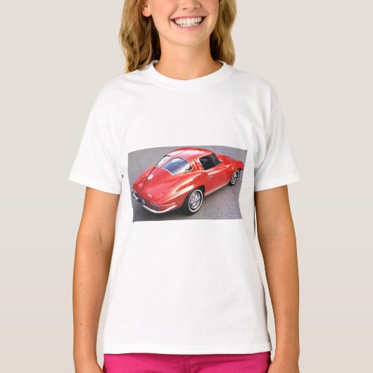 窓クラシック車の分割 Tシャツ (正面)