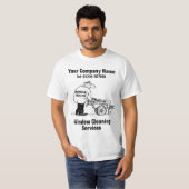 窓クリーニングサービス Tシャツ (正面フル)