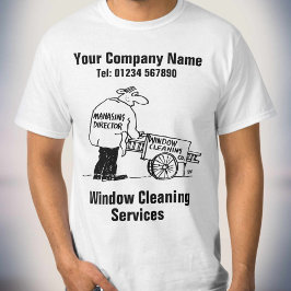 窓クリーニングサービス Tシャツ