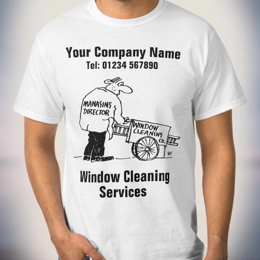 窓クリーニングサービス Tシャツ