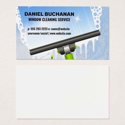 窓スキージ |シャボン玉 (正面&裏面)