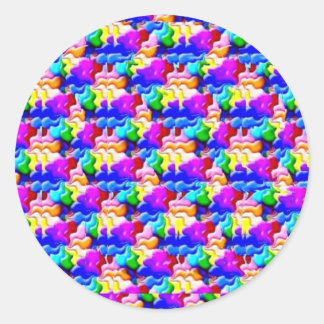 窓バタフライステレオグラム ラウンドシール