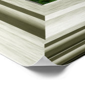 窓フェイク禅の熱帯のリラックス風景 ポスター (角)